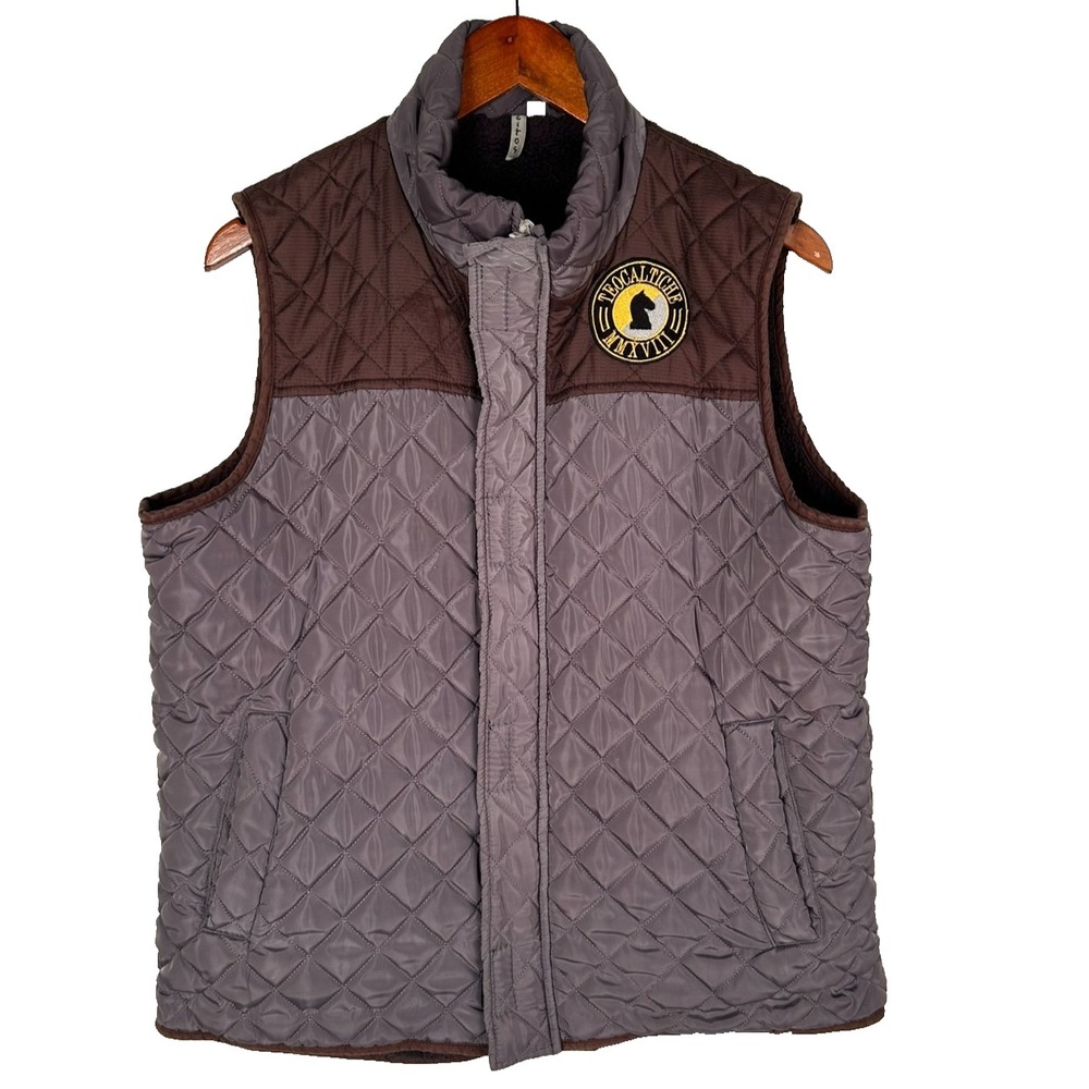 Chess Club Vest Women's Small‎ Teocaltiche Jalisco 2018 Sherpa Collar Zip Front